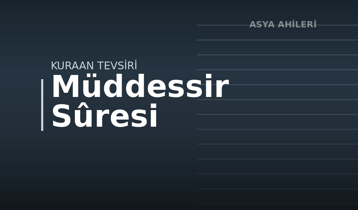 Müddessir Sûresi