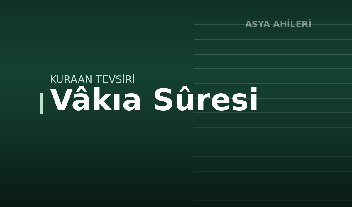 Vâkıa Sûresi