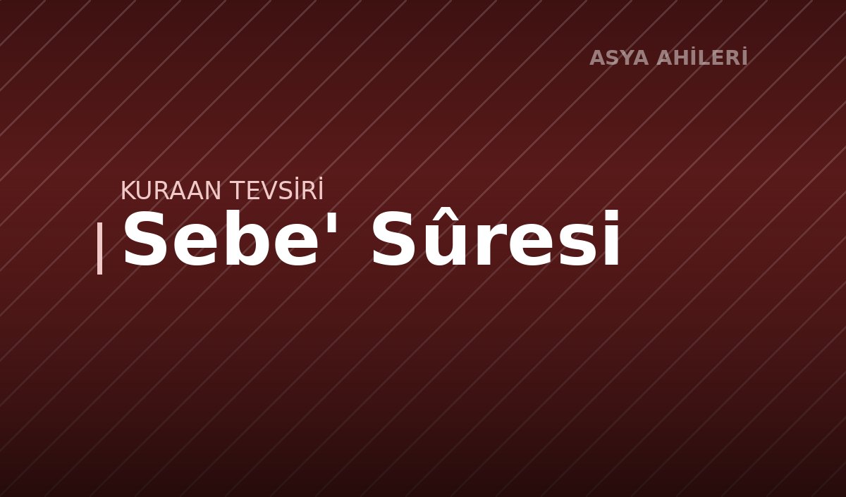 Sebe' Sûresi