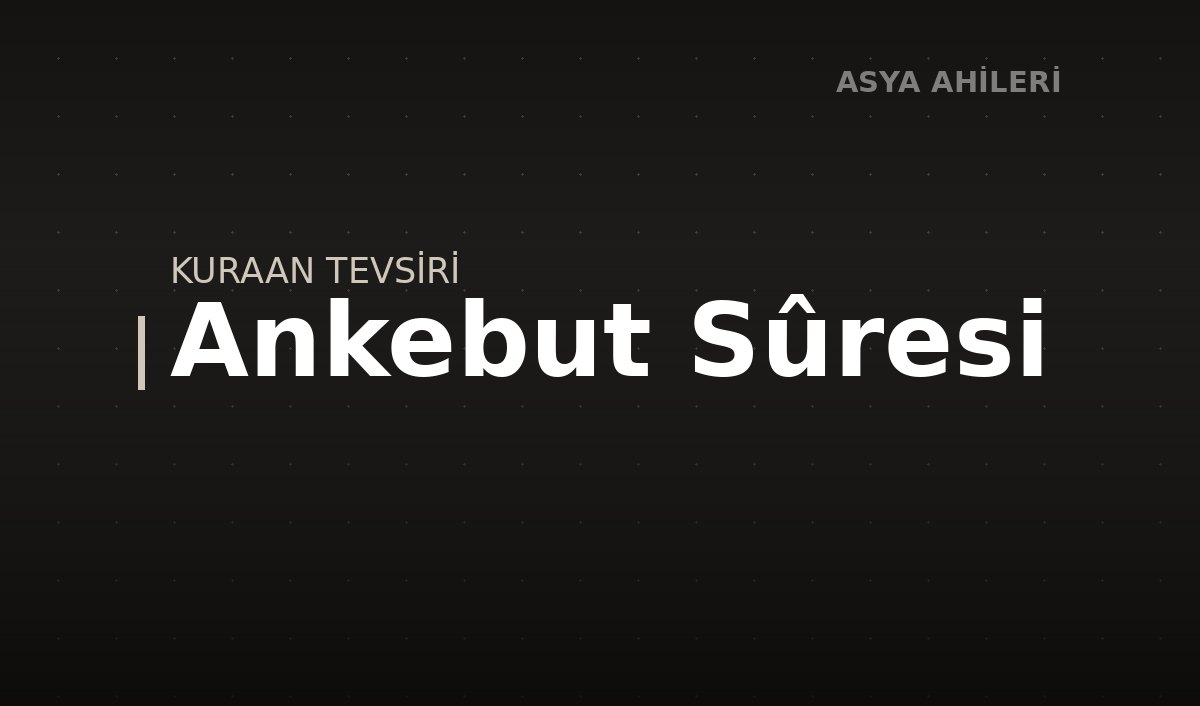 Ankebut Sûresi
