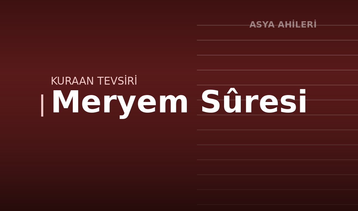 Meryem Sûresi