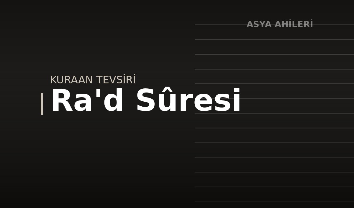 Ra'd Sûresi