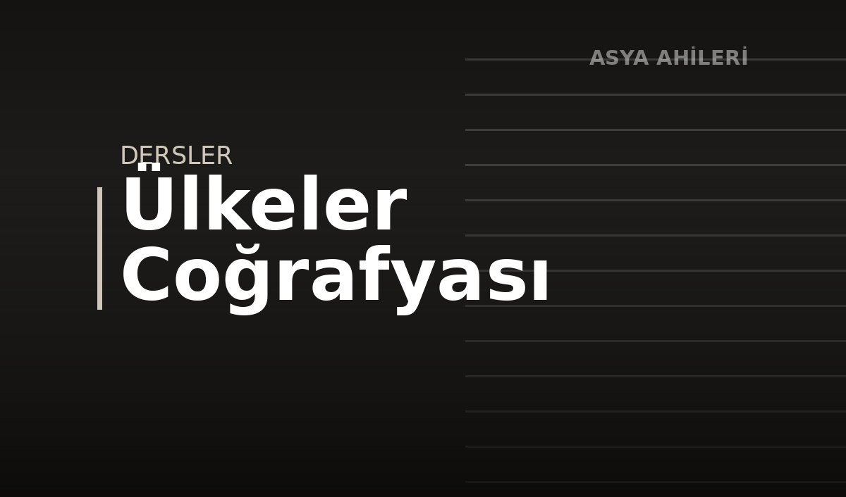 Ülkeler Coğrafyası