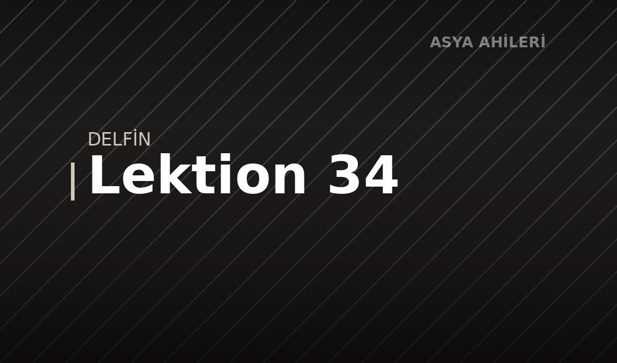 Lektion 34