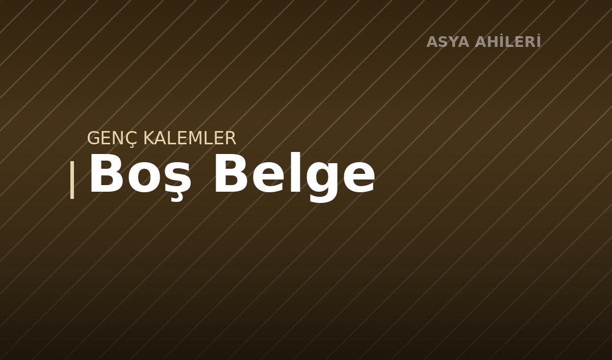 Boş Belge