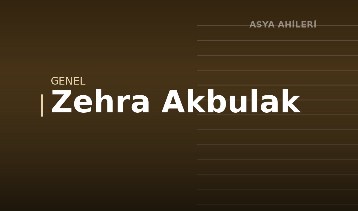 Zehra Akbulak