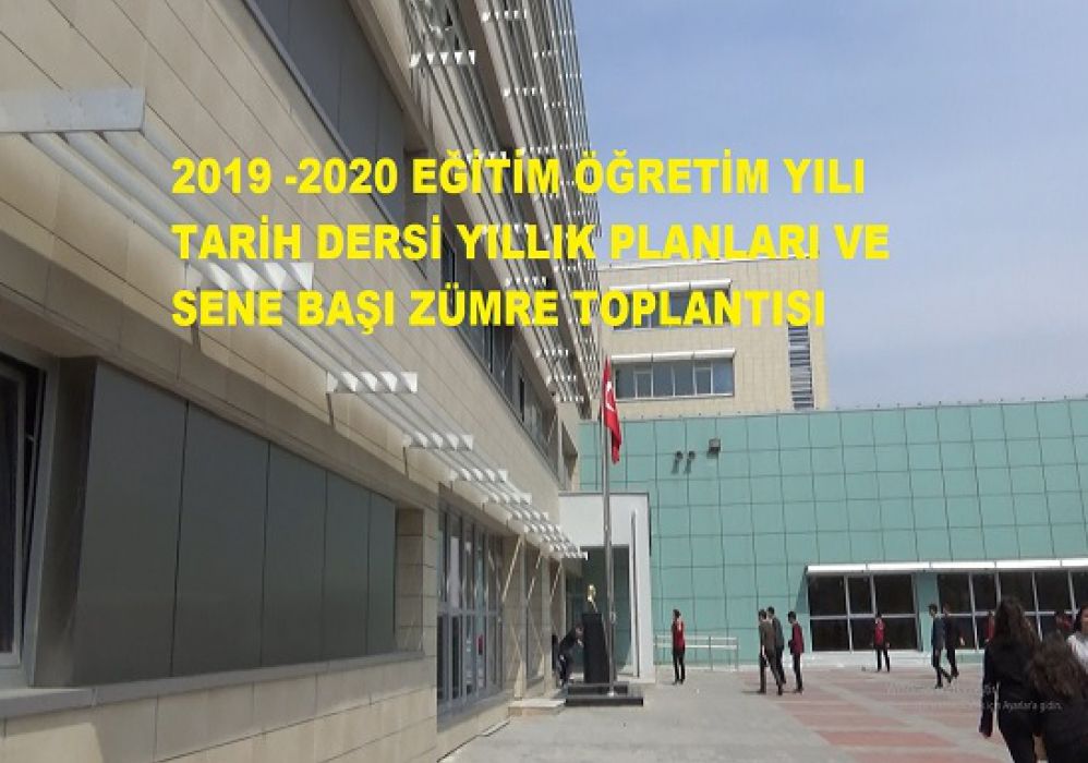 2020-2021 Eğitim Öğretim Yılı Tarih Dersi Sene Başı Telafi Planları