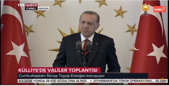 Cumhurbaşkanı'nın Valilere Hitaben Konuşması
