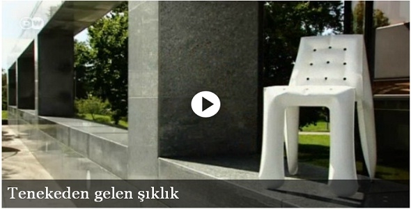 Tenekeden İskemle