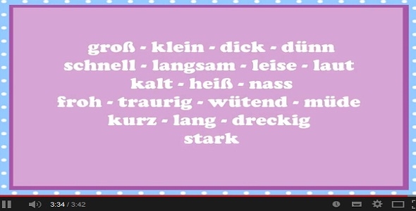 Lernen Adjektif